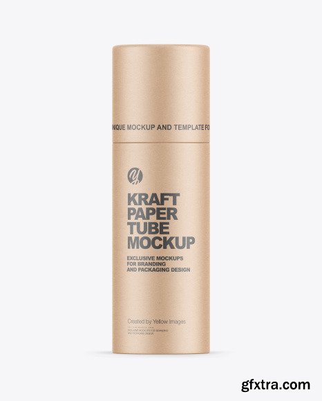 Kraft Paper Tube Mockup 80576