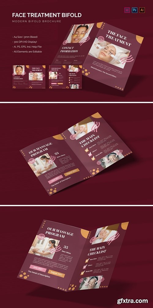 The Face Treatment - Bifold Brochure