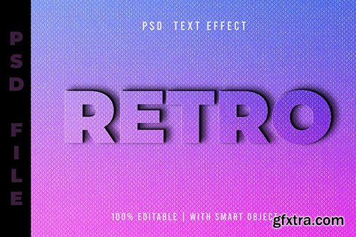 Psd Text Effect - Retro Style Psd Text Effect - Retro Style