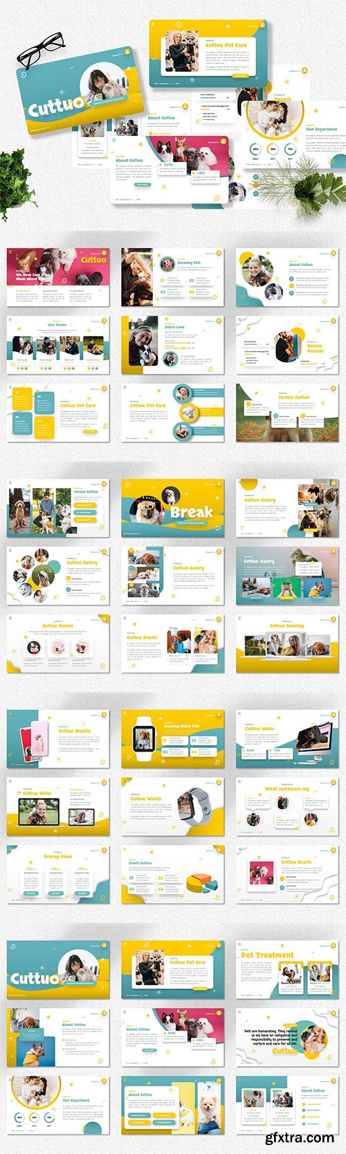 Cuttuo - Pets Care & Animal Powerpoint, Keynote and Google Slides Template Cuttuo - Pets Care & Animal Powerpoint, Keynote and Google Slides Template