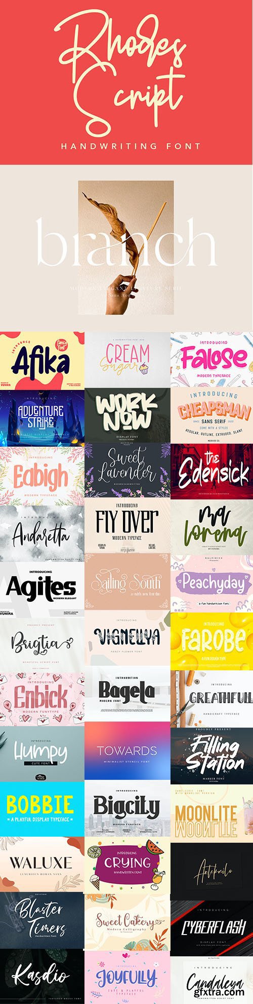 Super Fonts Pack Vol.1 [Aug/2020] - 38 Fonts