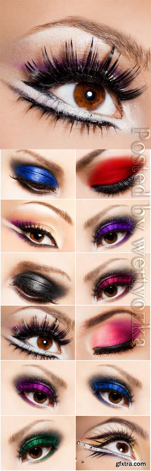 Fashion eye makeup stock photo