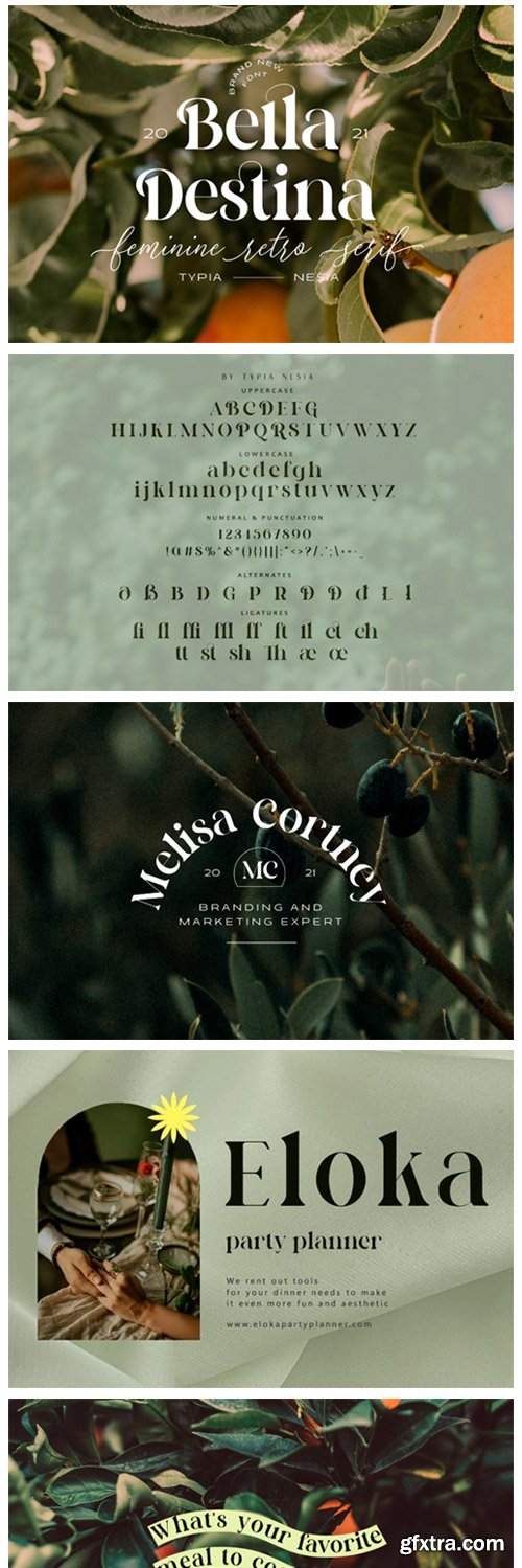 Bella Destina Font Bella Destina Font