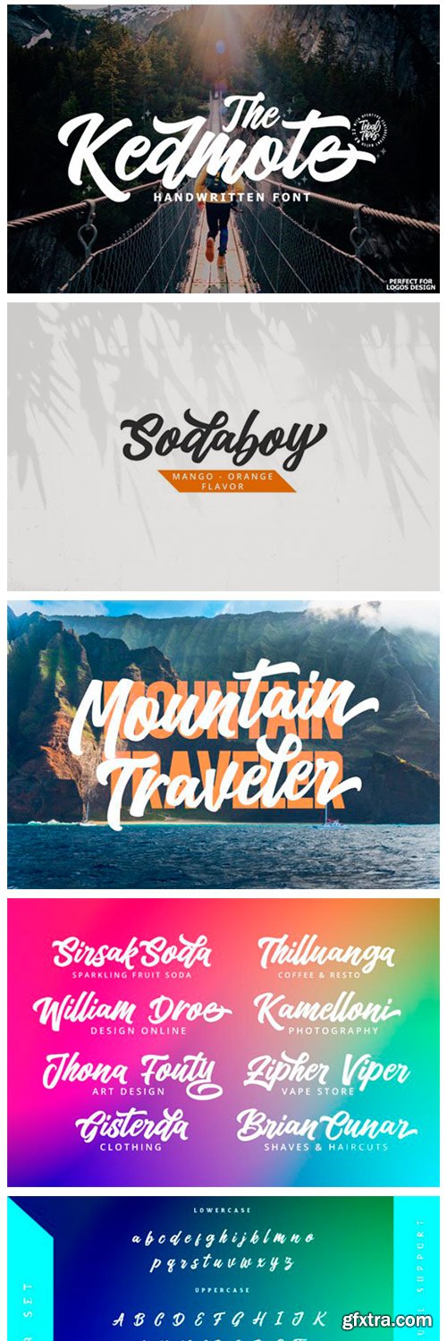 The Kedmote Script Font The Kedmote Script Font