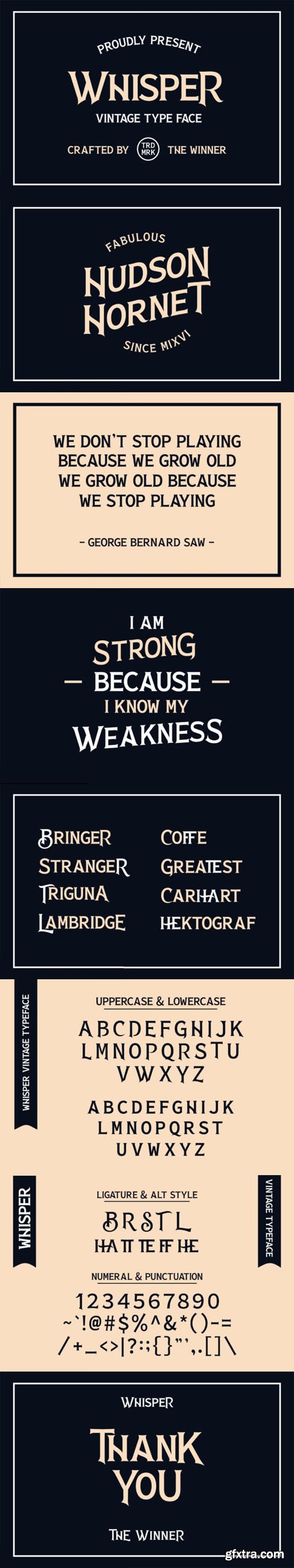 Whisper - Vintage Styled Serif Font Whisper - Vintage Styled Serif Font