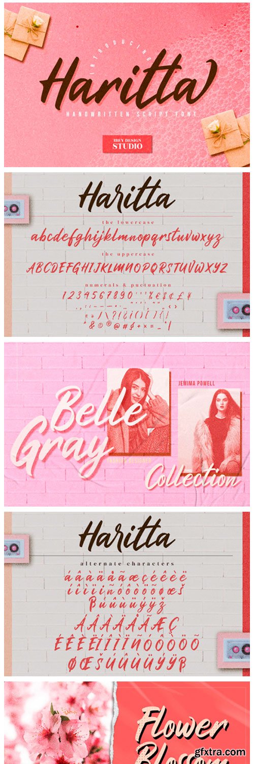 Haritta Script Font Haritta Script Font