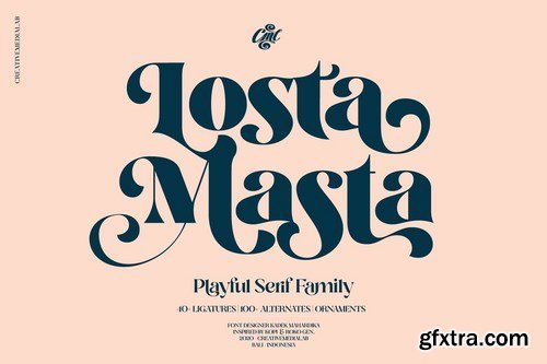 CM - Losta Masta - Playful Serif Family 4752253