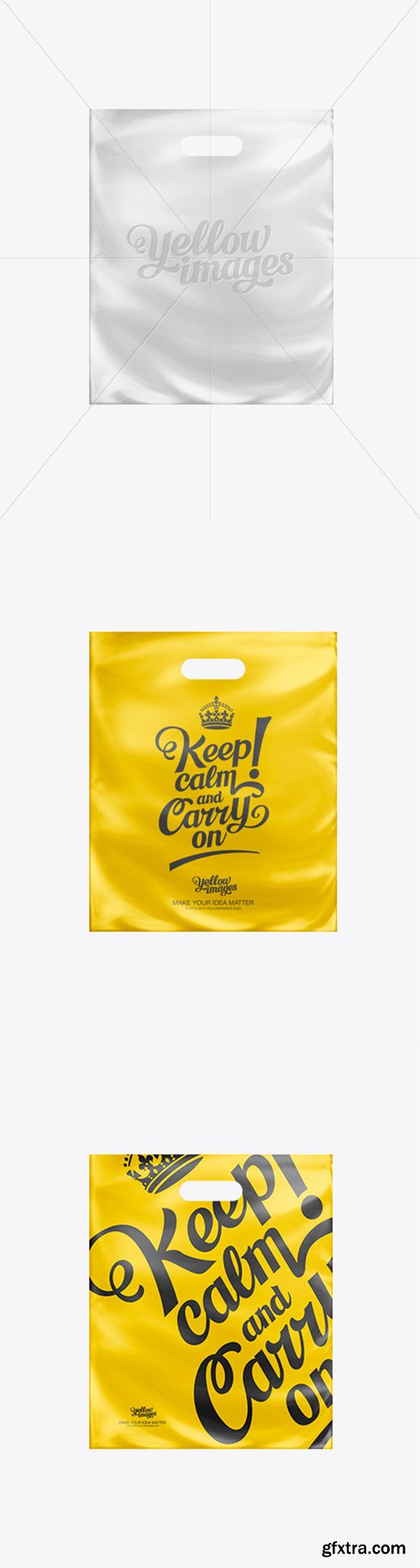 White Patch Handle Plastic Carrier Bag 10340 White Patch Handle Plastic Carrier Bag 10340