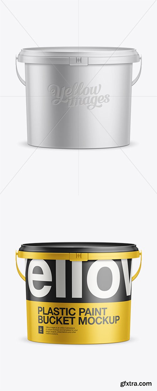 2.5L Plastic Bucket Mockup 10912