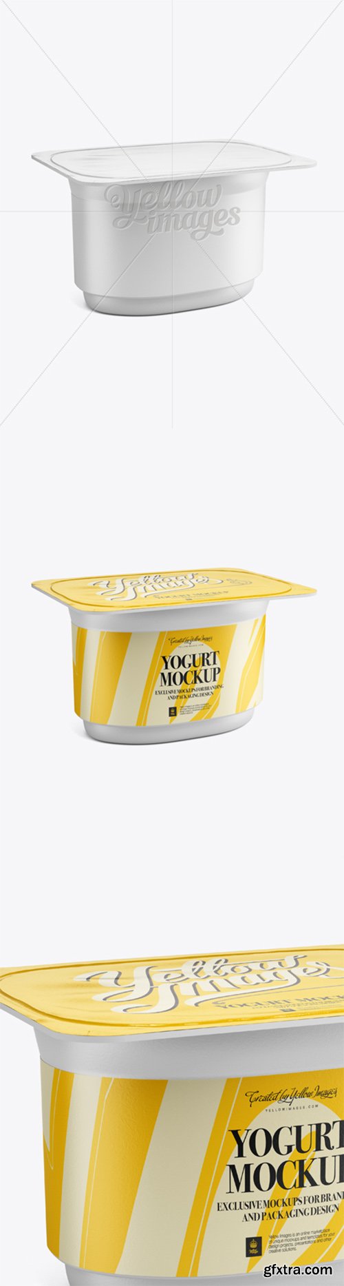 Yogurt Packaging - Half-Side View 12174 Yogurt Packaging - Half-Side View 12174
