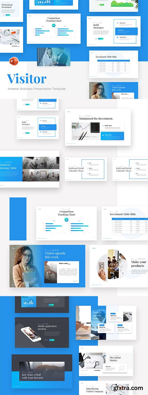 Visitor Investor Business Presentation Template Visitor Investor Business Presentation Template