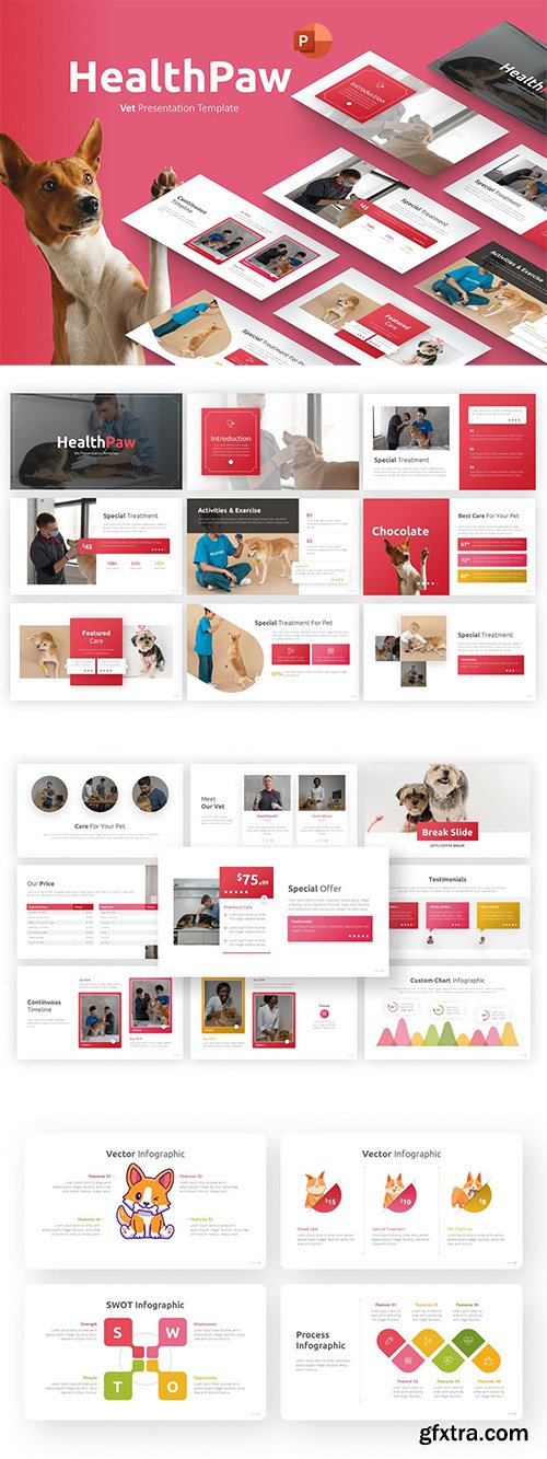 HealthPaw Vet PowerPoint Template