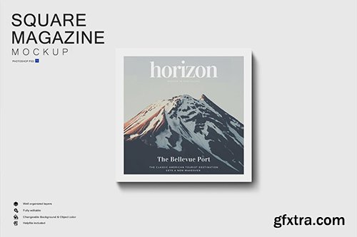 Square Magazine Mockup X8SPYE5