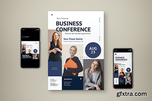 Business Conference Flyer Set ZTDJGNW Business Conference Flyer Set ZTDJGNW