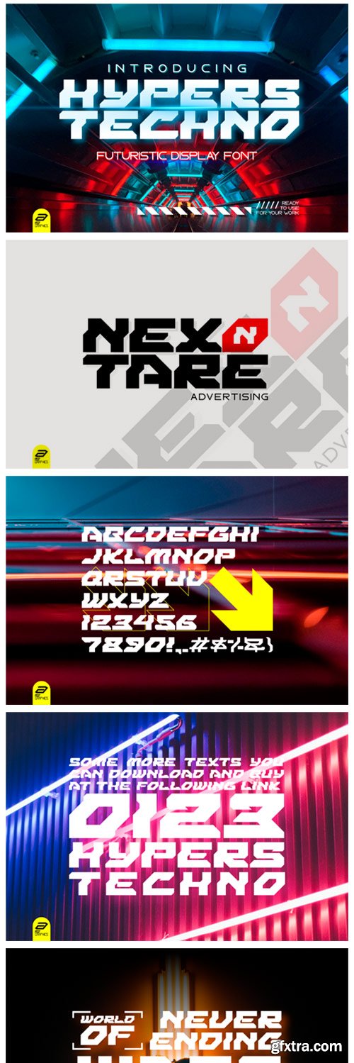 Hypers Techno Font Hypers Techno Font