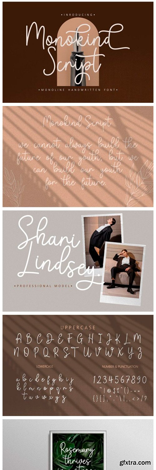 Monokind Script Font Monokind Script Font