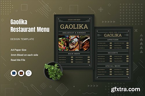 Gaolika Restaurant Menu GCY6V7M