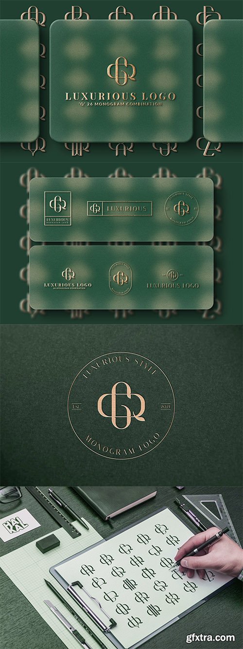 Q (A-Z) Monogram Logo Creator Pack Vol.5 Q3537FK Q (A-Z) Monogram Logo Creator Pack Vol.5 Q3537FK