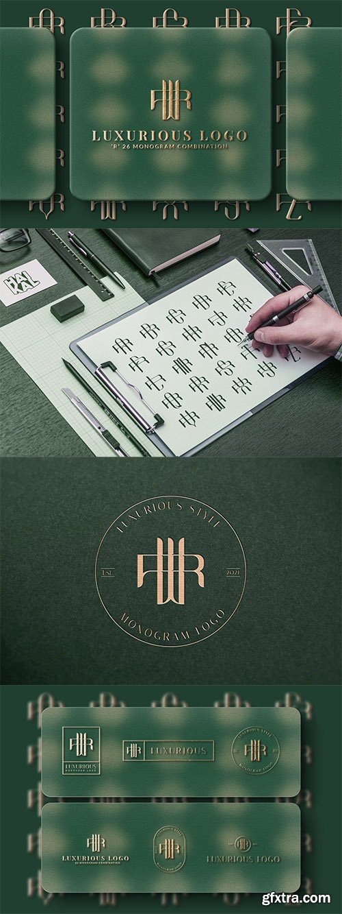 R (A-Z) Monogram Logo Creator Pack Vol.5 E924TS8 R (A-Z) Monogram Logo Creator Pack Vol.5 E924TS8