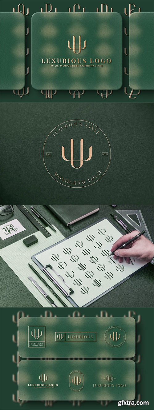 U (A-Z) Monogram Logo Creator Pack Vol.5 Y4AUMP6 U (A-Z) Monogram Logo Creator Pack Vol.5 Y4AUMP6