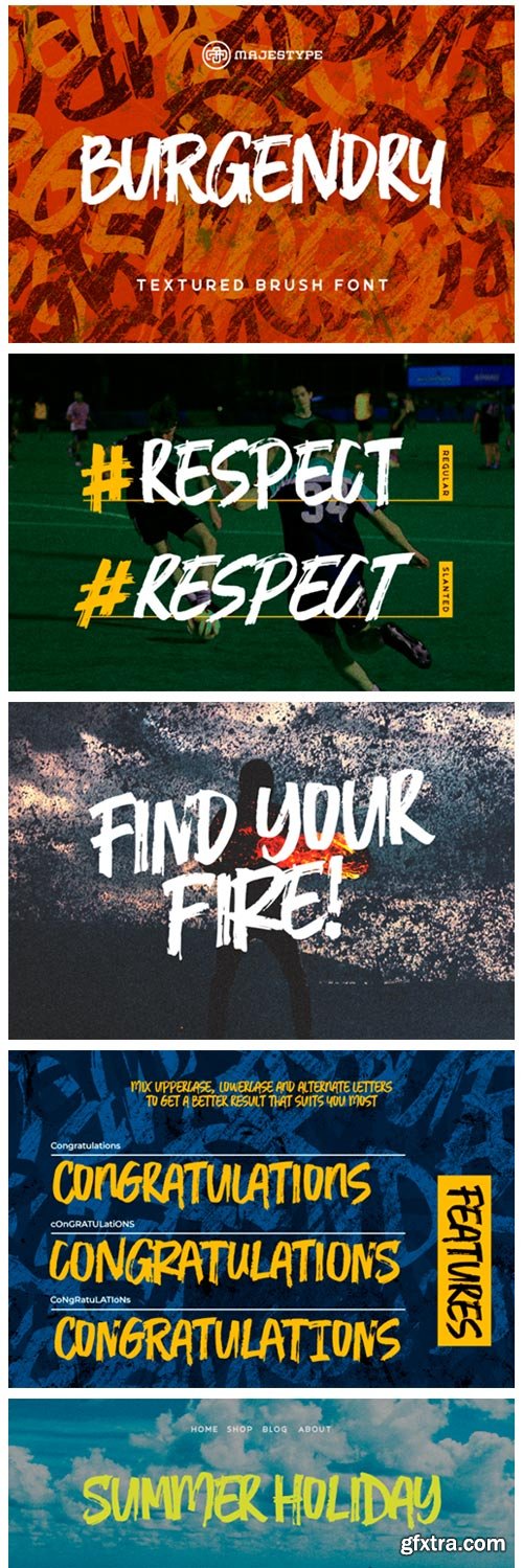 Burgendry Font Burgendry Font