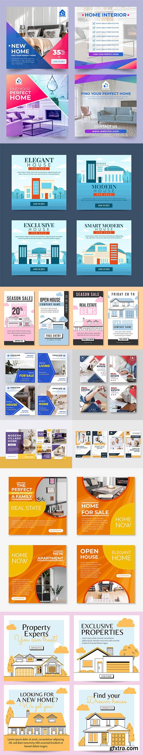 Real estate instagram post collection