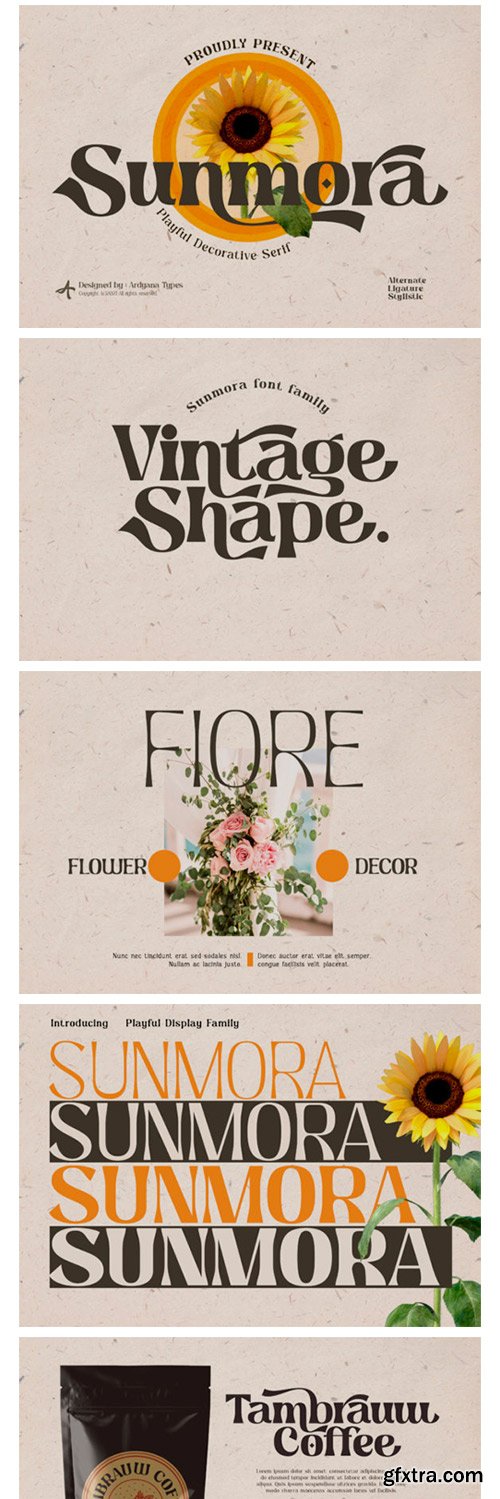 Sunmora Font Sunmora Font