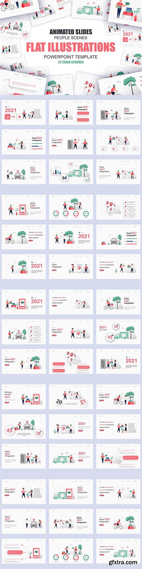 Delivery Illustration Powerpoint Template Delivery Illustration Powerpoint Template