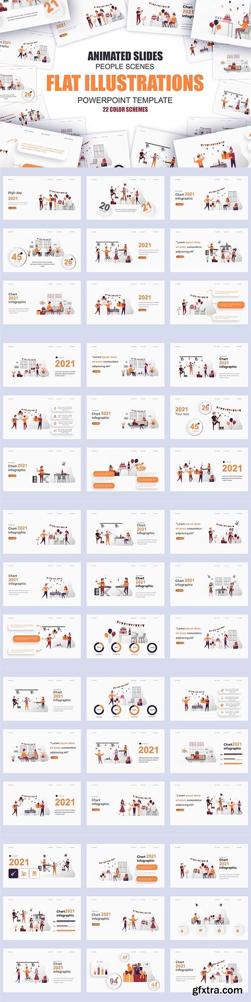 Holiday Illustration Powerpoint Template Holiday Illustration Powerpoint Template