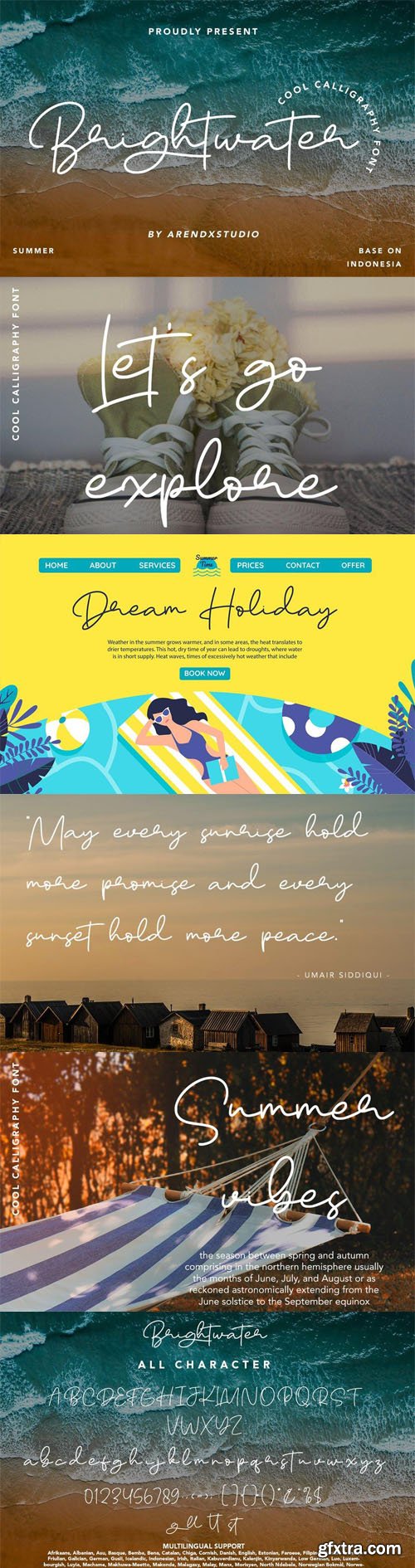 Brightwater - Modern Calligraphy Font Brightwater - Modern Calligraphy Font