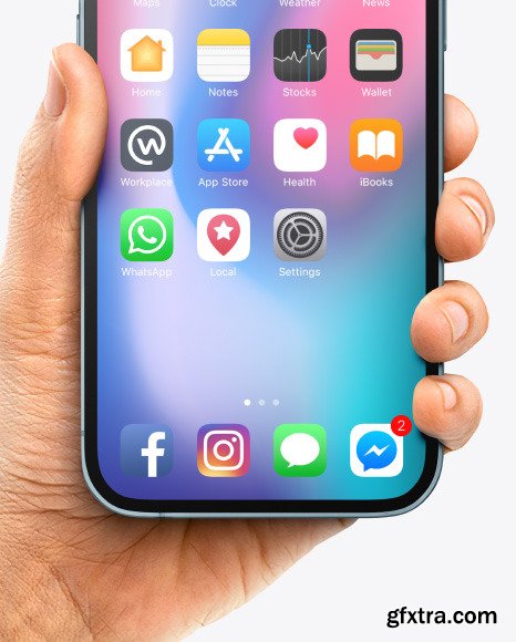 Apple iPhone 12 Pro Max in Hand Mockup 86103