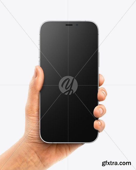 Apple iPhone 12 Pro Max in Hand Mockup 86103