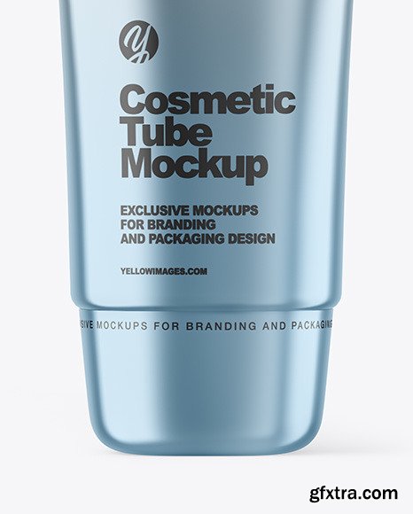 Metallic Cosmetic Tube Mockup 86462