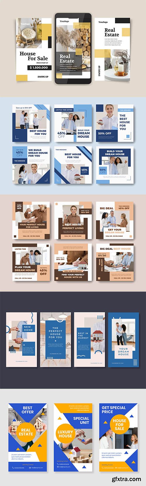 Real estate instagram post collection vol 3