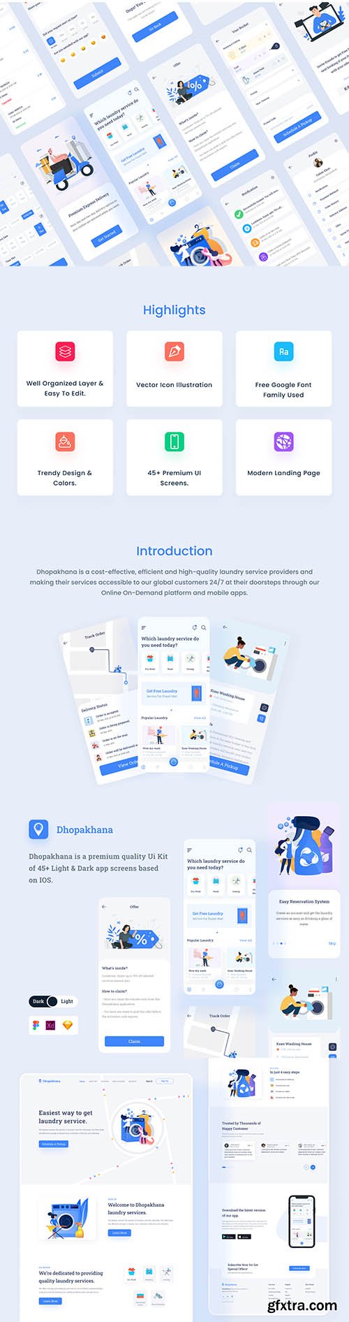 Dhopakhana - Laundry App Ui Kits Dhopakhana - Laundry App Ui Kits