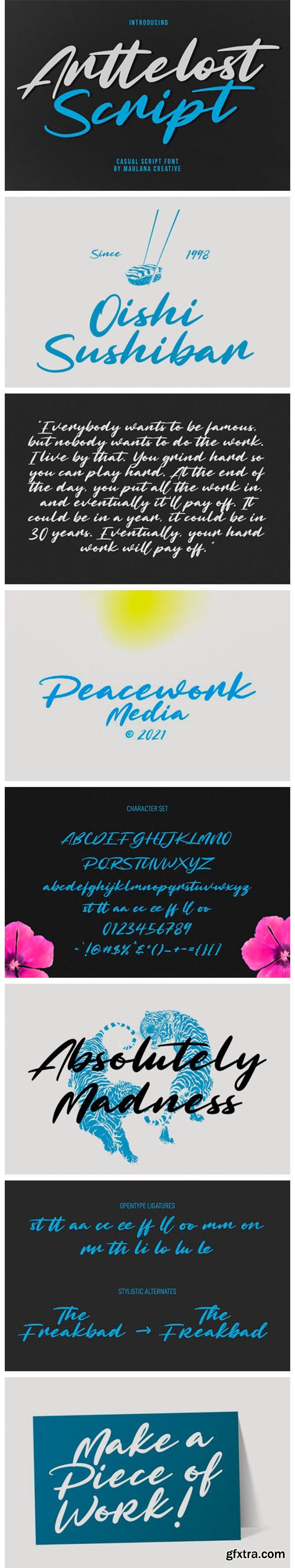Arttelost Script Font