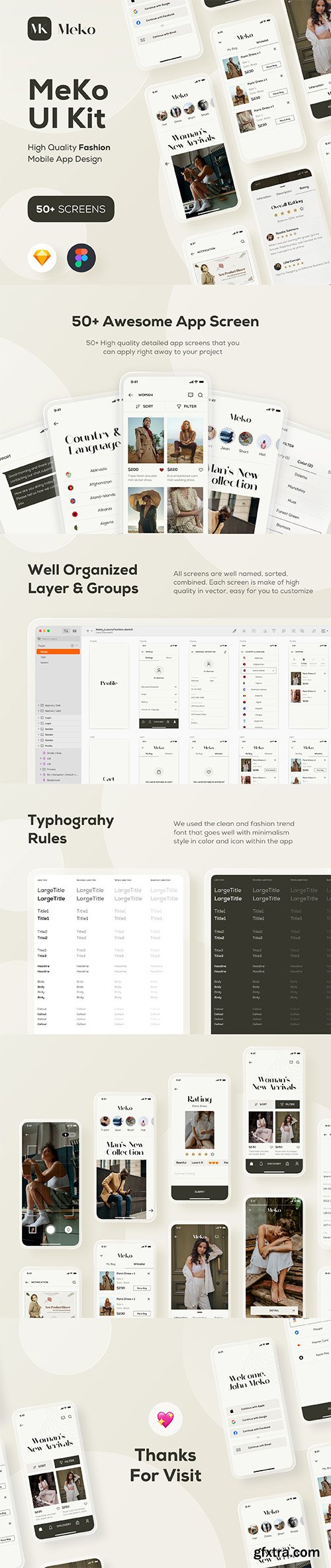 Meko Fashion UI Kits Meko Fashion UI Kits