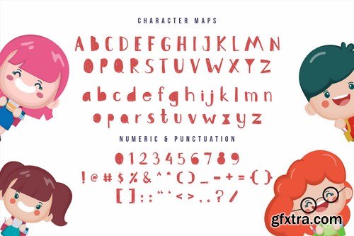 Zupa Lumpa- Cute kids font