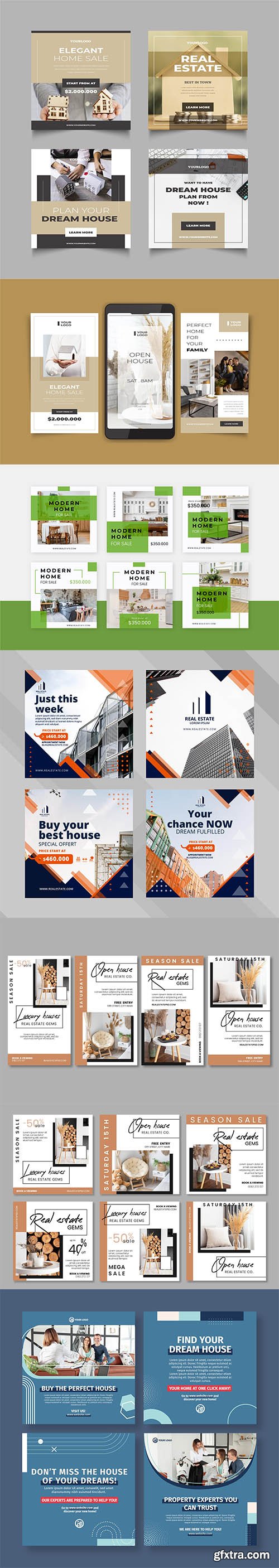 Real estate instagram post collection vol 3