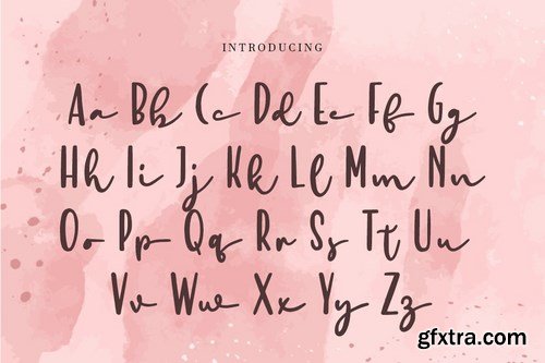 lovely beige - feminine handwritten font