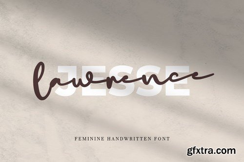 lovely beige - feminine handwritten font