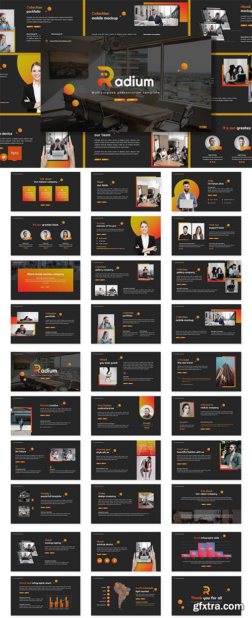 Radium - Multipurpose - Powerpoint, Keynote and Google Slides Template Radium - Multipurpose - Powerpoint, Keynote and Google Slides Template