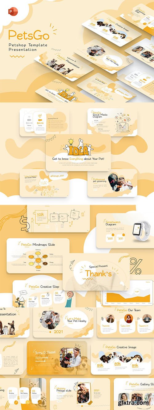 PetsGo Petshop Creative PowerPoint Template PetsGo Petshop Creative PowerPoint Template