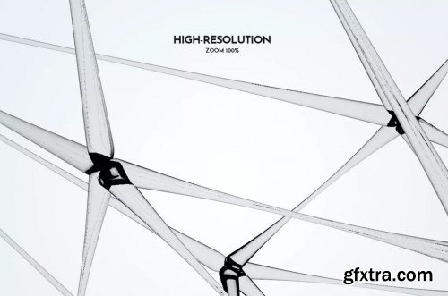 Plexus Glass Shapes Photoshop Brushes