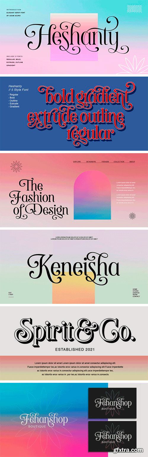 Heshanty Font Family Heshanty Font Family