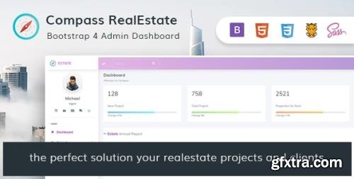 ThemeForest - Compass RealEstate v1.0 - HTML Admin Template - 26053931