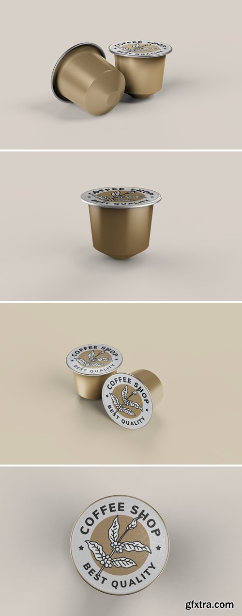 Coffee Capsule Pods Mockup