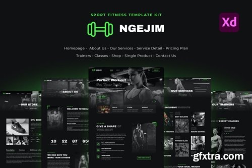 Ngejim - Sport & Fitness UI Kits