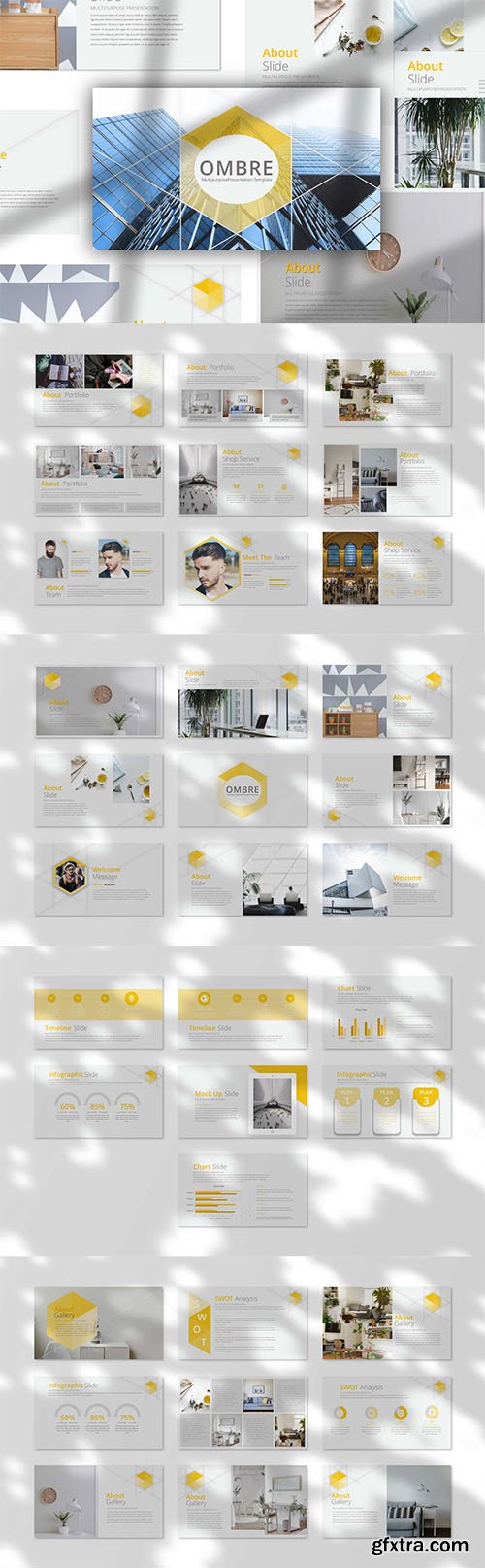 Ombre Presentation Powerpoint, Keynote and Google Slides Template Ombre Presentation Powerpoint, Keynote and Google Slides Template