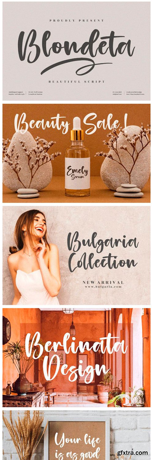 Blondeta Font Blondeta Font